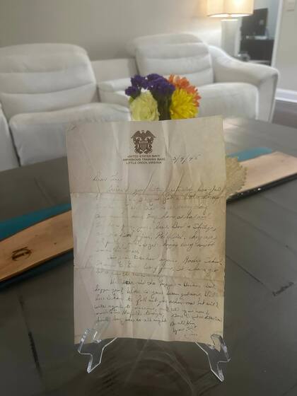 El mensaje dentro de la botella data de 1945