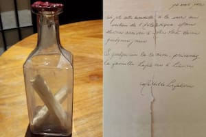 El mensaje fue escrito por una pasajera adolescente del Titanic llamada Mathilde Lefebvre y hallado en la costa de Canadá en el año 2017