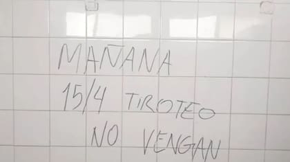 El mensaje que apareció en el baño de un colegio de La Falda, Córdoba