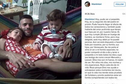 El mensaje que compartió ayer Lilian Tintori