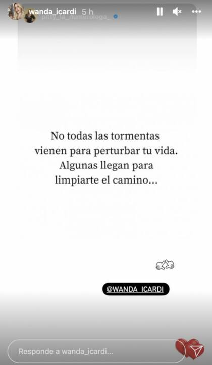 El mensaje que compartió Wanda Nara en Instagram luego de la entrevista de la China Suárez