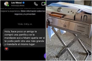 Así es la espectacular parrilla que encargó Messi en Miami y que le cambió la vida a un comerciante