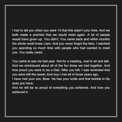 El mensaje que le dedicó Simon Cowell a Liam Payne (Foto: Instagram @simoncowell)