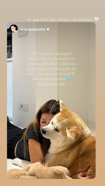 El mensaje que Oriana Sabatini le dedicó a Catherine Fulop, su madre, por su cumpleaños número 60