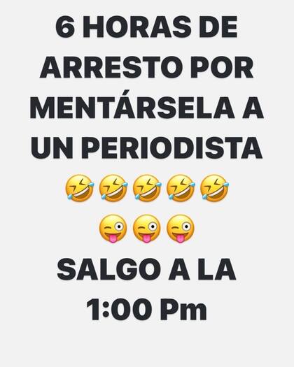 El mensaje que publicó Adame en su cuenta de Instagram