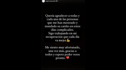 El mensaje que Sergio Rico subió a su Instagram