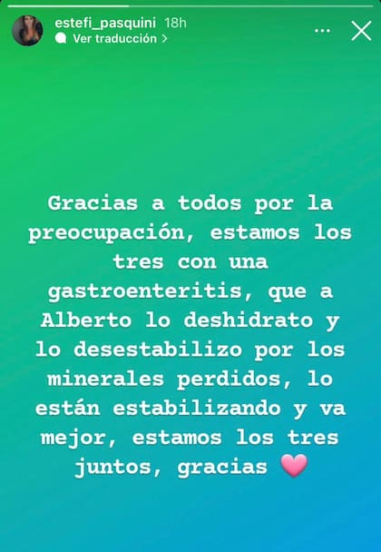 El mensaje tranquilizador de la esposa de Cormillot.