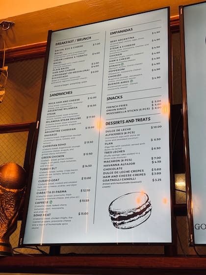 El menú de GOAT, con productos argentinos en el corazón de NYC