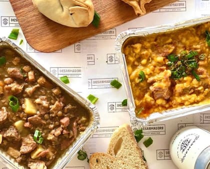 El menú Desarmadero: locro o lentenjas