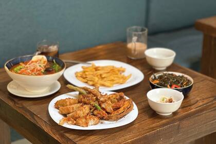 El menú es taiwanés y veggie