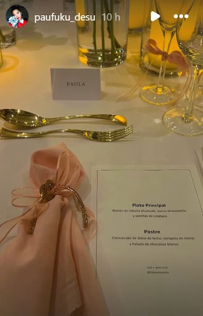 El menú para el festejo de cumpleaños de la China Suárez