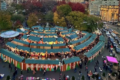 El mercado de Union Square Holiday Market resalta en Nueva York (Foto: Union Square Holiday Market)