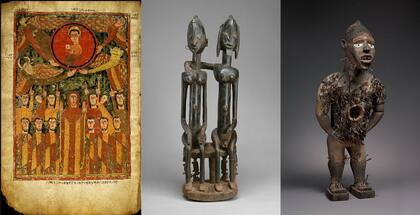 Una selección de piezas africanas que integran el acervo del museo de Nueva York
