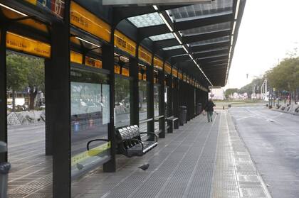 El Metrobus de la 9 de Julio sin colectivos