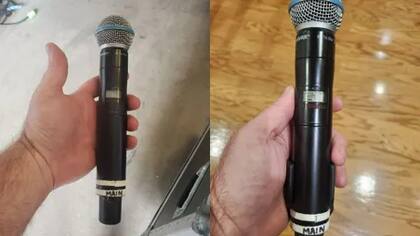 El micrófono que será subastado