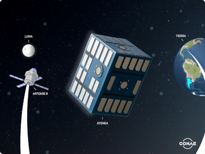 El microsatélite argentino Atenea viajará al espacio a a bordo de la misión Artemisa II de la NASA