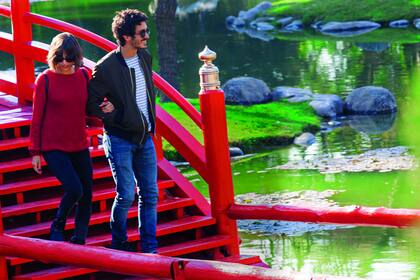 El miércoles 24 de agosto, los novios caminaron por el Jardín Japonés, donde almorzaron sushi.