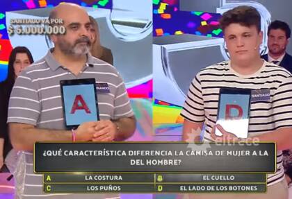 El miércoles, Santiago volvió a llegar al último escalón y se consagró como bicampeón de Los 8 escalones (Foto: Captura eltrece)