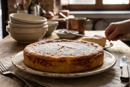 El migliaccio es una torta napolitana que mezcla ricotta, sémola y cítricos