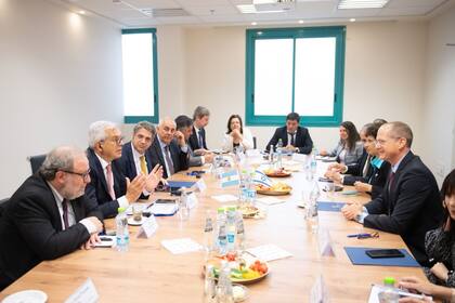 El ministro de Agricultura, Julián Domínguez, se reunió este domingo con su par de Israel, Oded Forer.