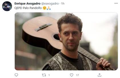 El ministro de Cultura de la Ciudad de Buenos Aires despidió al músico en su cuenta personal