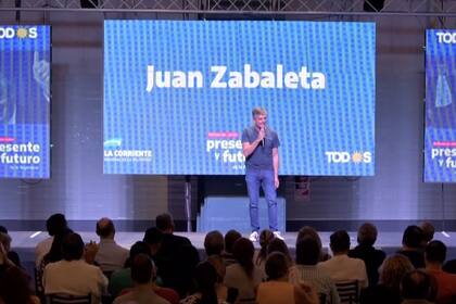 El ministro de Desarrollo Social, Juan Zabaleta, dio un discurso encendido
