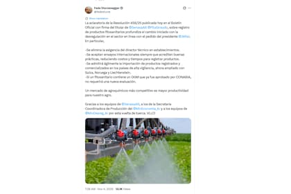 El ministro de Desregulación, Federico Sturzenegger salió a defender la medida