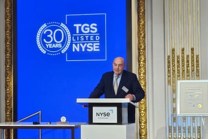 El ministro de Economía habló hoy en la Bolsa de Nueva York.