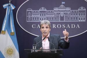 El ministro de Economía, Luis Caputo