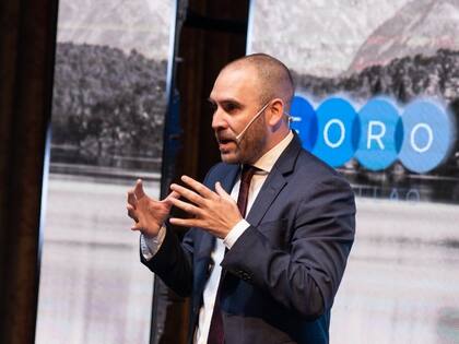 El ministro de Economía, Martín Guzmán, en el foro Llao Llao