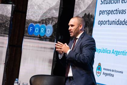 El ministro de Economía, Martín Guzmán, en el foro Llao Llao