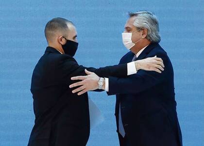 El ministro de Economía, Martín Guzmán, y el presidente Alberto Fernández