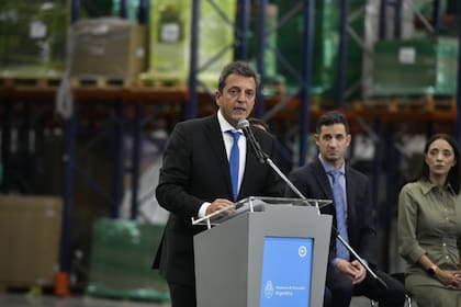 El ministro de Economía, Sergio Massa, estuvo presente en los anuncios