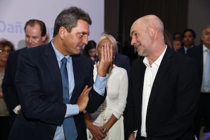 El ministro de Economía, Sergio Massa, y el alcalde porteño Horacio Rodríguez Larreta