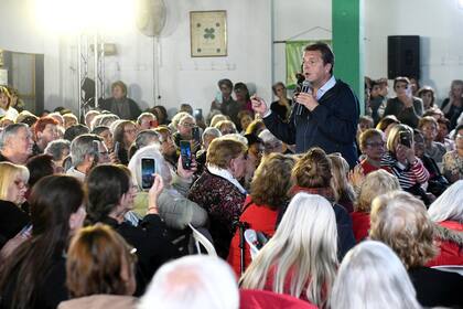 El ministro de Economía y candidato a presidente de Unión por la Patria (UP), Sergio Massa, durante un acto en Hurlingham