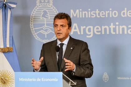 El ministro de Economía y candidato a presidente de Unión por la Patria (UxP), Sergio Massa