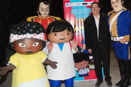 El ministro de Educación, Alberto Sileoni, inauguró ayer el parque temático El asombroso mundo de Zamba, un personaje infantil del canal Encuentro, en Tecnópolis