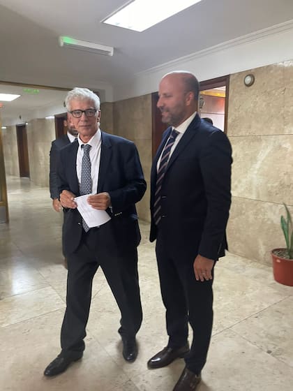 El ministro de Justicia, Mariano Cúneo Libarona, junto al juez de la Cámara de Casación Mariano Borinsky