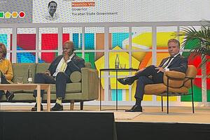El ministro de Justicia y Seguridad porteño, Marcelo D'Alessandro, durante su participación en el panel del congreso Smart Cities, desarrollado en Barcelona