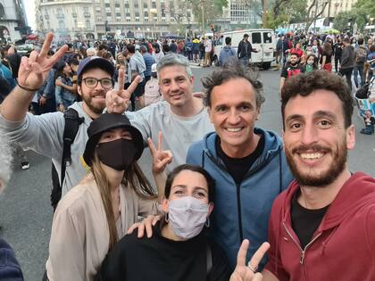 El ministro de Obras Públicas, Gabriel Katopodis, en la marcha del Día de la Lealtad Peronista