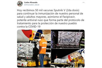 El ministro de Salud de Venezuela anunció el arribo de nuevas vacunas