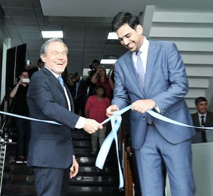 El ministro Gustavo Ferrari, durante la inauguracin del edificio de la Direccin de Personas Jurdicas