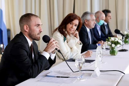 Guzmán, Cristina Kirchner y Alberto Fernández