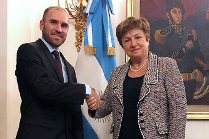 Guzmán junto a Kristalina Georgieva, durante uno de sus encuentros anteriores.