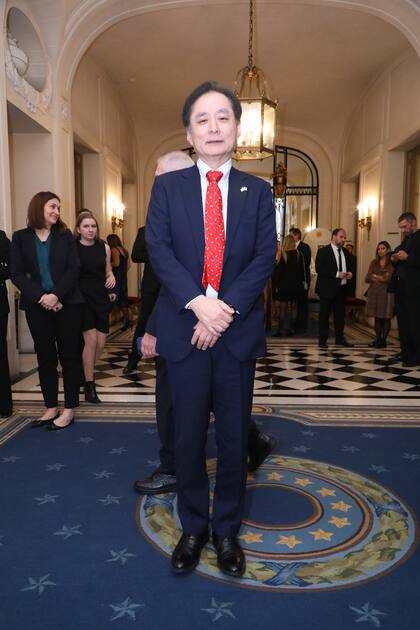 El mismo día que se reunió con el vicecanciller Leopoldo Sahores en Cancillería, el embajador del Japón, Yamauchi Hiroshi