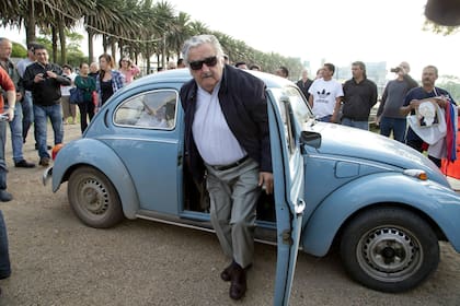 El mítico Volkswagen Fusca de Mujica, una de las marcas registradas del dirigente que hizo de la austeridad un símbolo de su vida pública