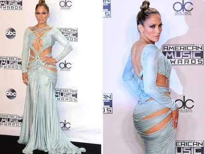 El modelito de JLo en los American Music Awards (EFE / AFP)