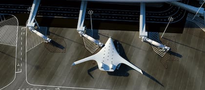 El modelo de ala combinada de Jetzero tendría una envergadura de 61 metros