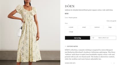 El modelo de vestido utilizado por Taylor Swift aún está disponible en Dôen