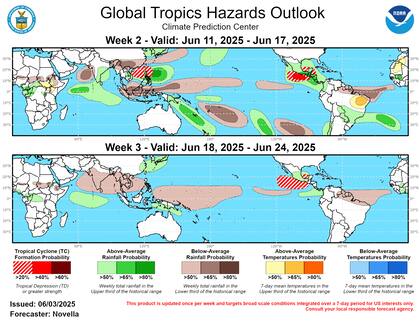 El modelo estadounidense GFS anticipo la presencia de tormentas tropicales para mediados de junios. Sin embargo, especialistas advierten de que puede tratarse de huracanes “fantasma”
